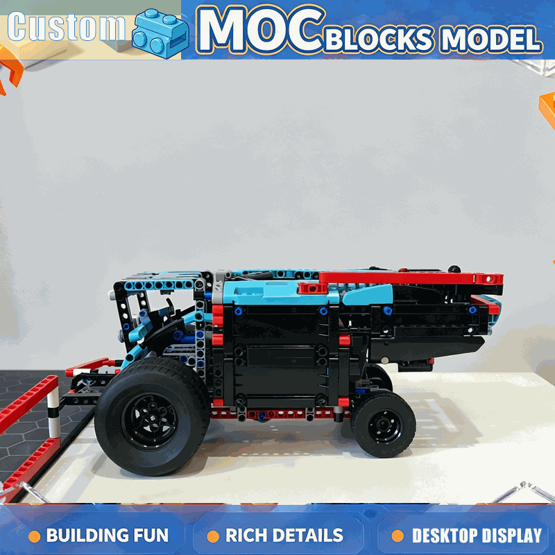 Agriculture Farming Education - 556피스 MOC 농장 콤바인 수확기 농업용
