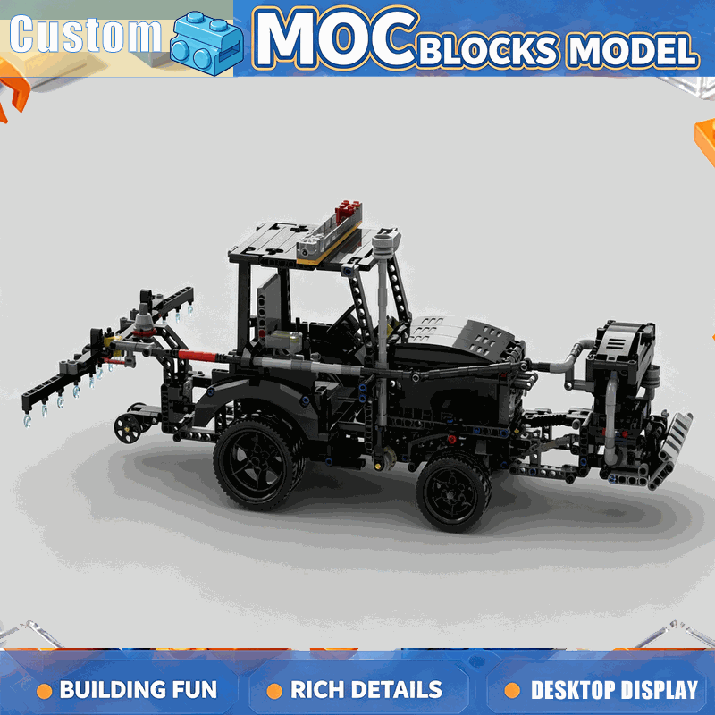 Agriculture Farming Education - 1326피스 농장 트랙터 MOC 조립 블록