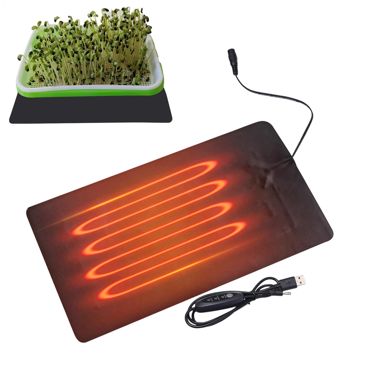 USB 온실용 발아 매트, 3단계 온도 조절 기능, 씨 - Seedling Heat Mat 리뷰 및 가격
